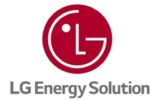 LG Energy Solution logo: red circular emblem with a stylized white 'LG' and the brand name below in gray text