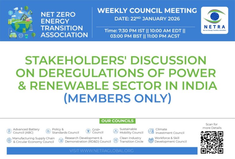 Stakeholders discussion on Deregulations of Power & Renewable sector