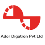Logo of Ador Digatron Pvt Ltd, featuring an abstract red geometric mark.
