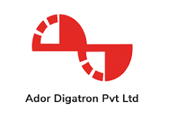 Logo of Ador Digatron Pvt Ltd, featuring an abstract red geometric mark.