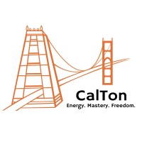 CalTon logo with orange suspension-bridge towers and cables, and the words 'CalTon' and 'Energy. Mastery. Freedom.'