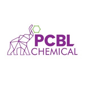 PCBL Chemical logo with a purple geometric elephant outline and a green hexagon above the text.